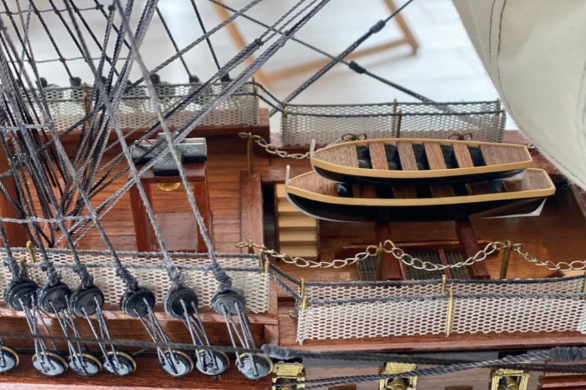 model brytyjskiego żaglowca ręcznie robiony HMS Victory