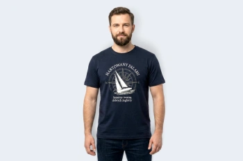 Żeglarski T-shirt męski - HARTOWANY FALAMI