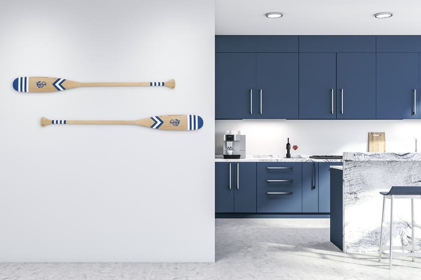 Morskie dekoracje wiosła